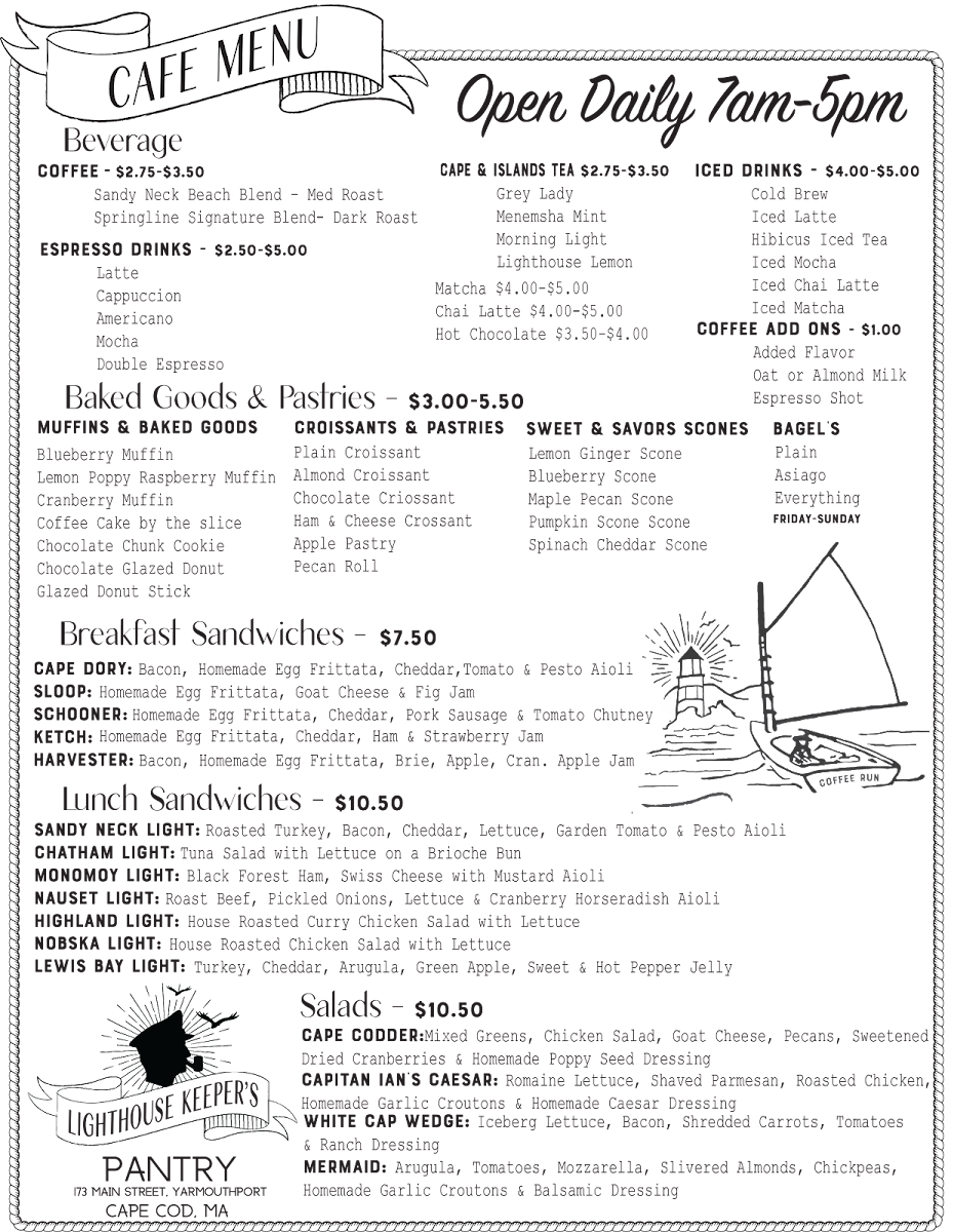 Menu Lighthouse Keeper's Pantry-5